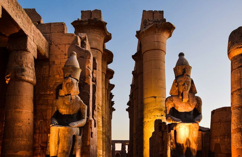 Exploring Luxor Temple aboard Steigenberger Royale Nile Cruise – illuminated monuments of Amenhotep III and Ramses II in the heart of Luxor